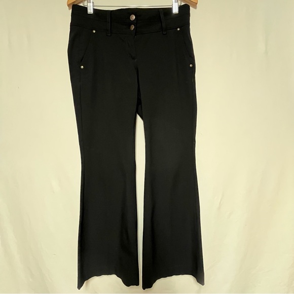 Cambio Felicity Black Stretch Flared Dress Trouser Pants - Picture 7 of 11